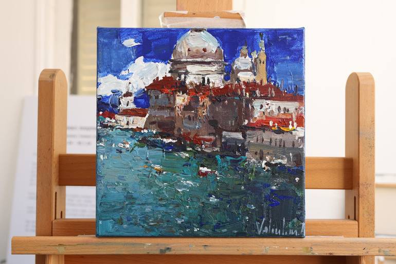 Original Impressionism Landscape Painting by Anastasiia Valiulina