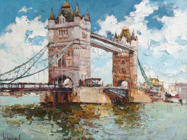 Original Impressionism Architecture Paintings by Anastasiia Valiulina