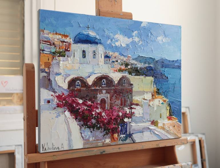 Original Impressionism Cities Painting by Anastasiia Valiulina