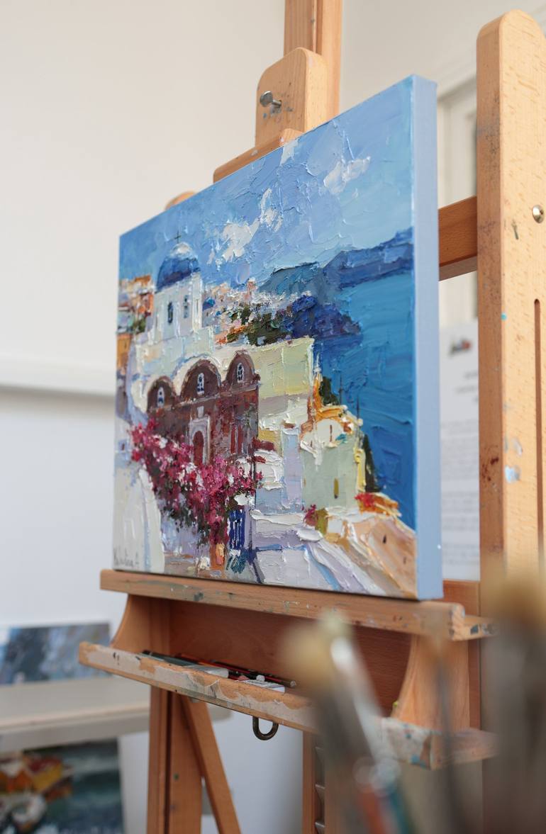 Original Impressionism Cities Painting by Anastasiia Valiulina