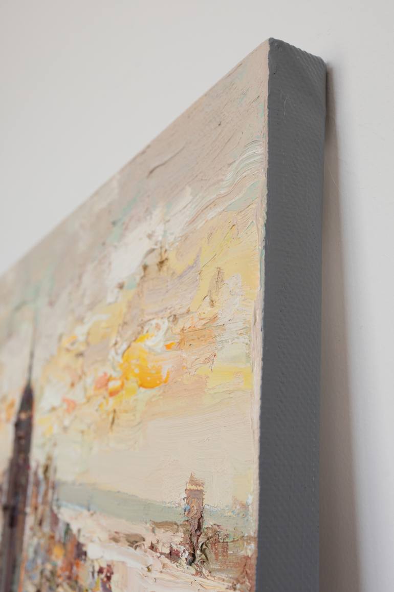 Original Impressionism Cities Painting by Anastasiia Valiulina