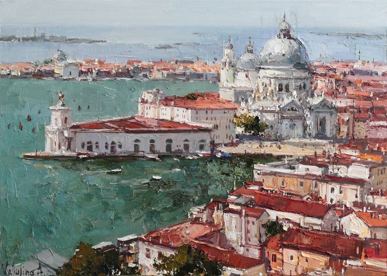 Santa Maria della Salute Painting by Anastasiia Valiulina | Saatchi Art