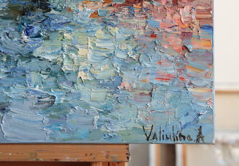 Original Impressionism Cities Painting by Anastasiia Valiulina