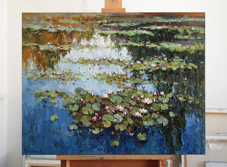 Original Impressionism Floral Painting by Anastasiia Valiulina