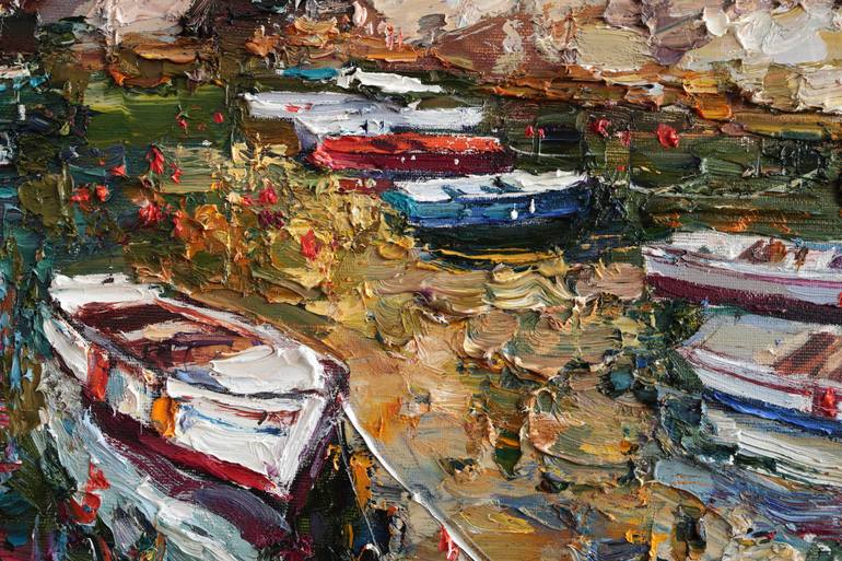 Original Impressionism Landscape Painting by Anastasiia Valiulina