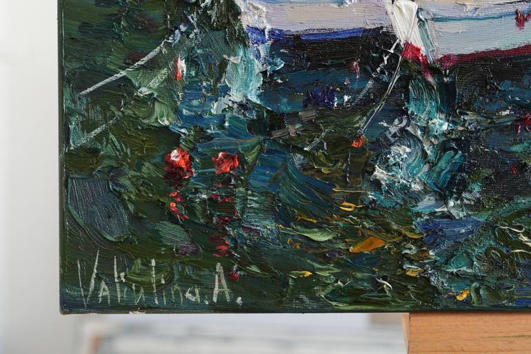 Original Impressionism Landscape Painting by Anastasiia Valiulina