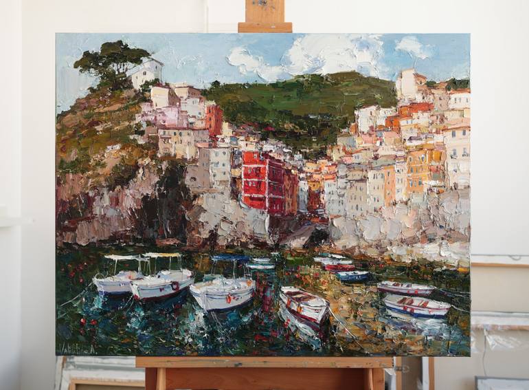 Original Impressionism Landscape Painting by Anastasiia Valiulina
