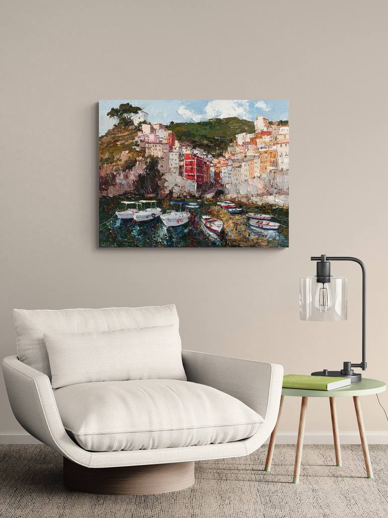 Original Impressionism Landscape Painting by Anastasiia Valiulina