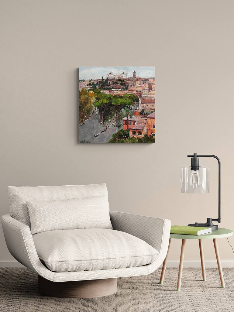 Original Impressionism Landscape Painting by Anastasiia Valiulina