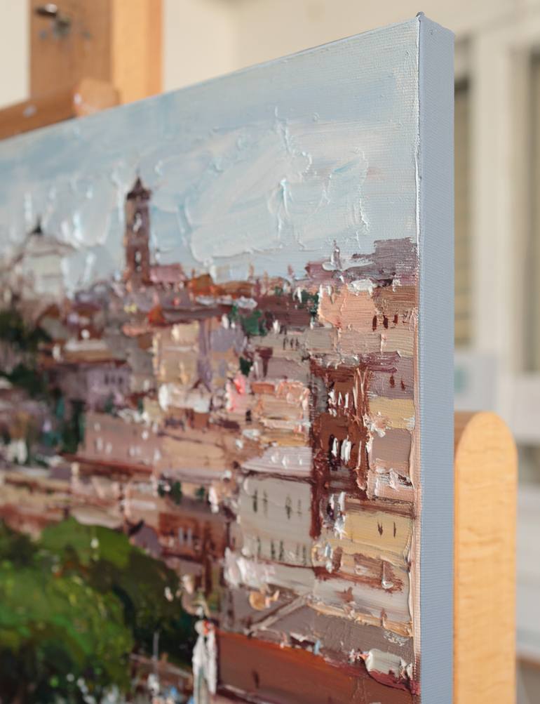 Original Impressionism Landscape Painting by Anastasiia Valiulina