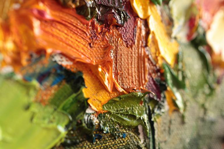 Original Impressionism Floral Painting by Anastasiia Valiulina