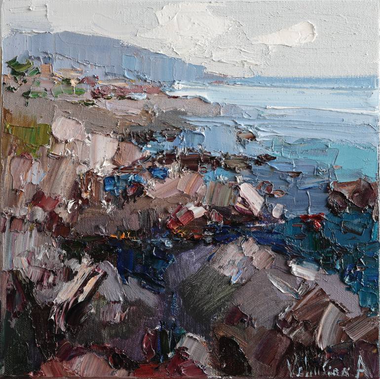 Original Impressionism Seascape Paintings by Anastasiia Valiulina