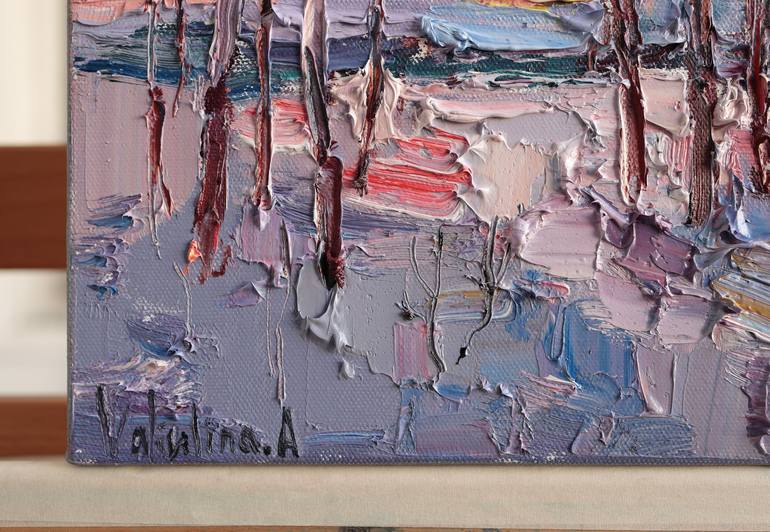 Original Impressionism Landscape Painting by Anastasiia Valiulina