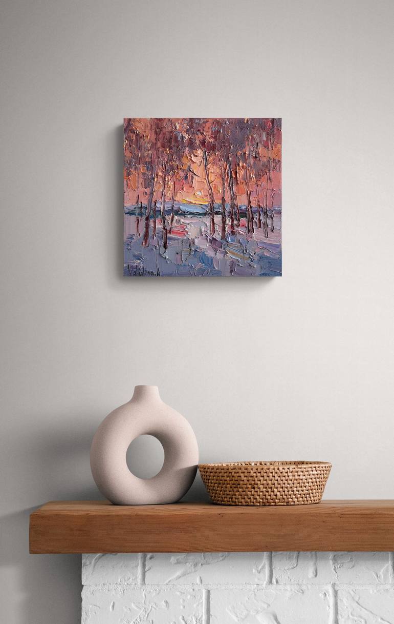 Original Impressionism Landscape Painting by Anastasiia Valiulina