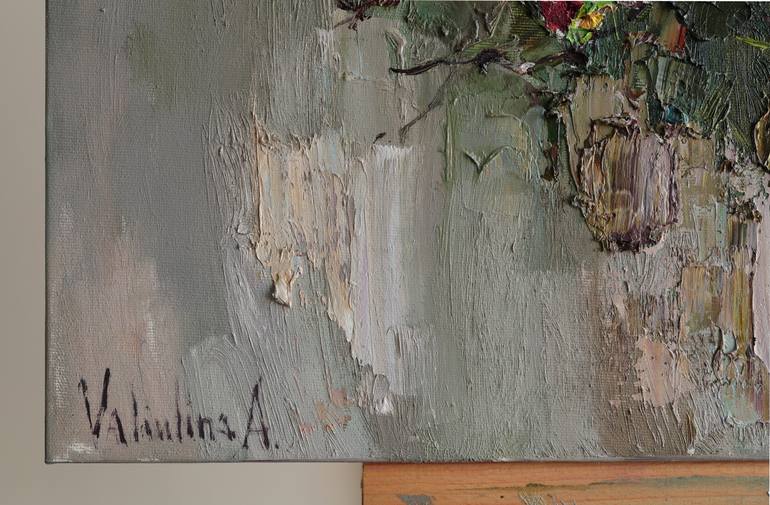 Original Impressionism Floral Painting by Anastasiia Valiulina