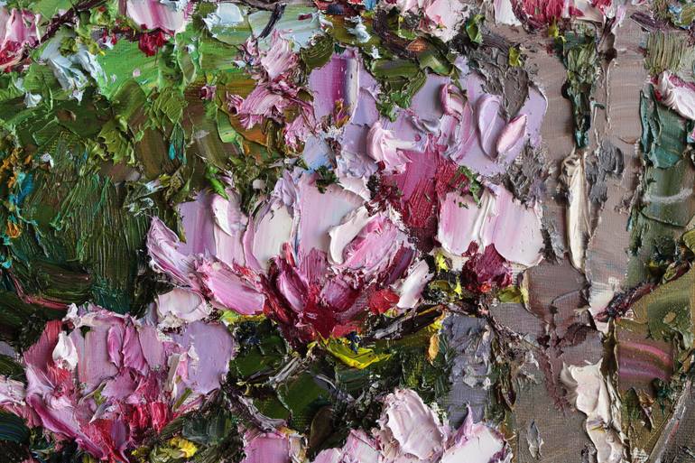 Original Impressionism Floral Painting by Anastasiia Valiulina