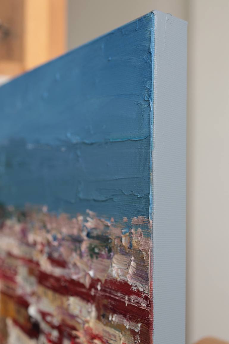 Original Impressionism Cities Painting by Anastasiia Valiulina