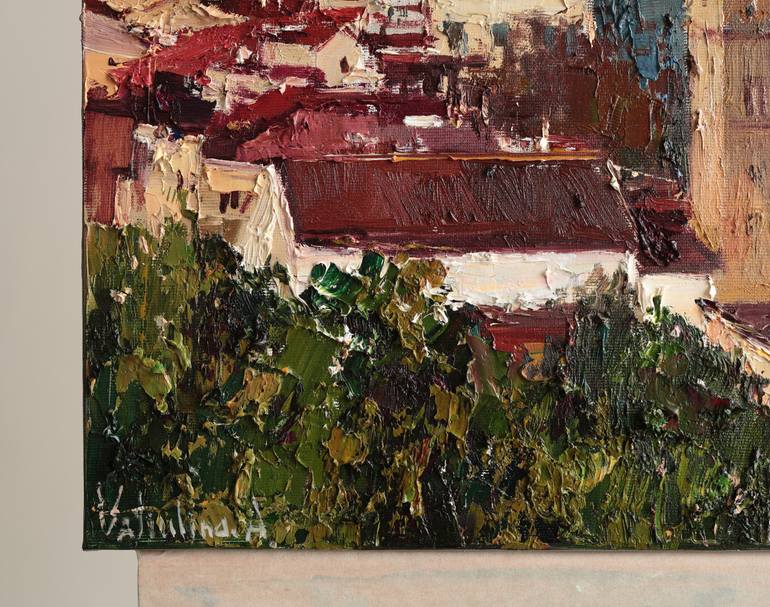 Original Impressionism Cities Painting by Anastasiia Valiulina