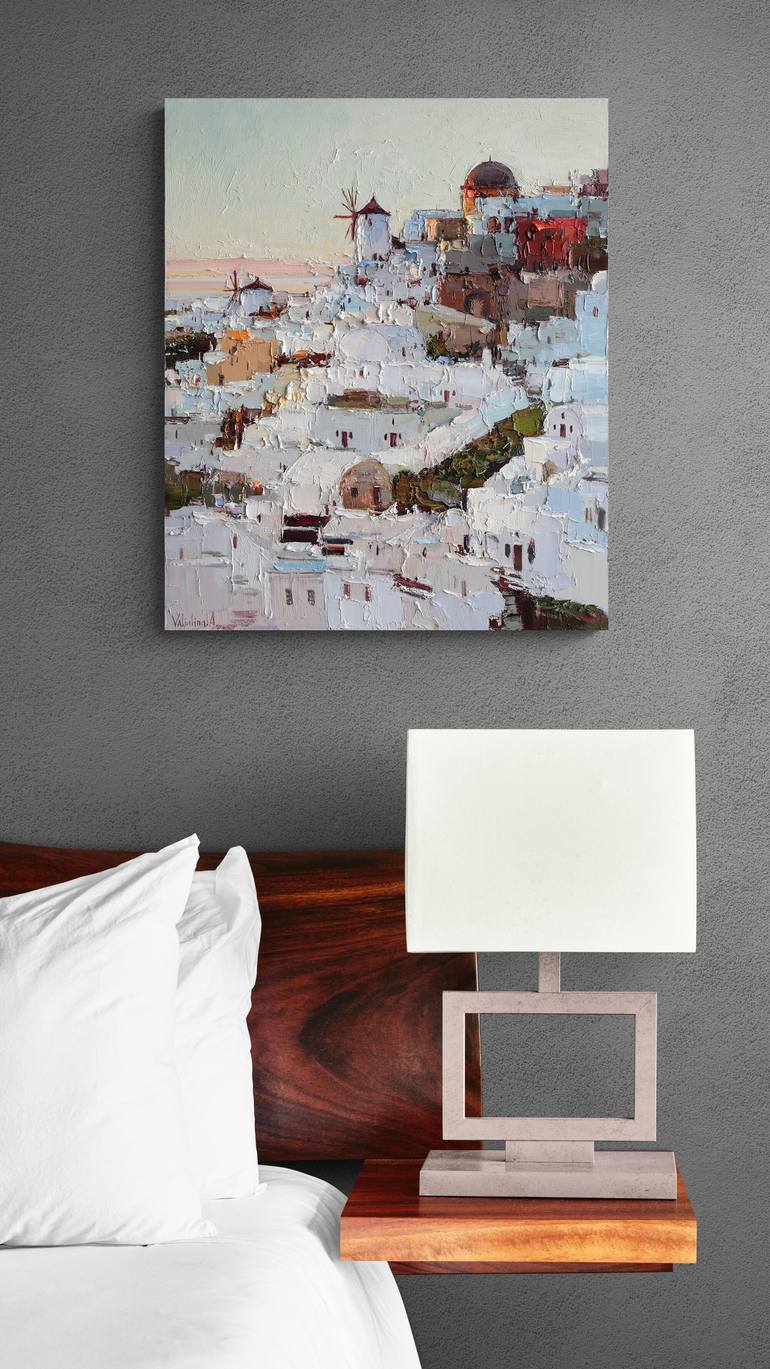 Original Impressionism Architecture Painting by Anastasiia Valiulina