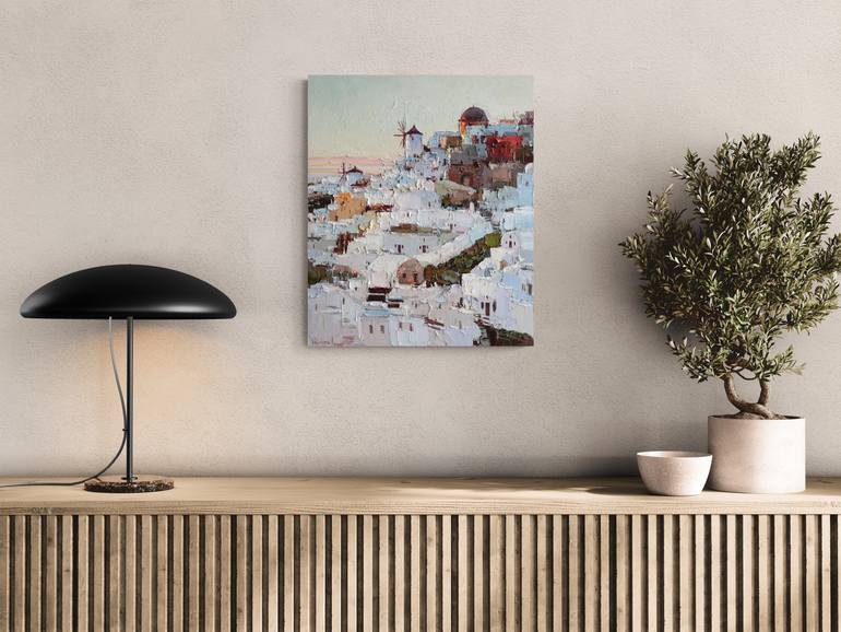 Original Impressionism Architecture Painting by Anastasiia Valiulina