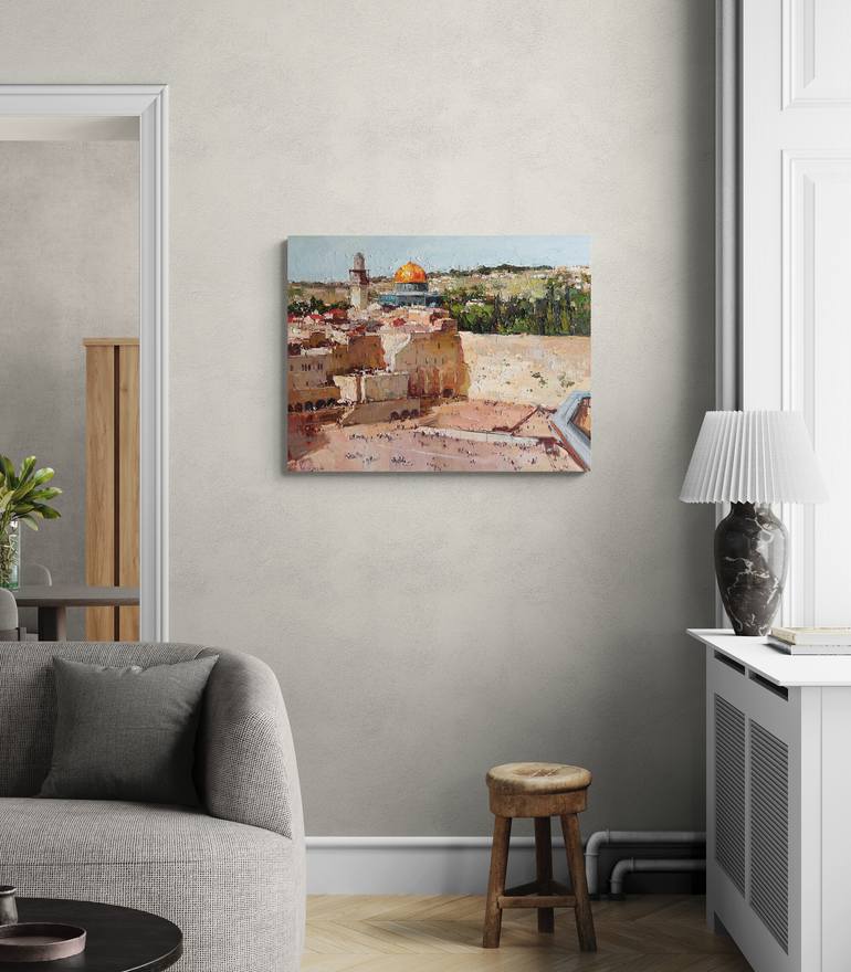 Original Impressionism Religion Painting by Anastasiia Valiulina