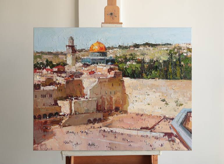 Original Impressionism Religion Painting by Anastasiia Valiulina