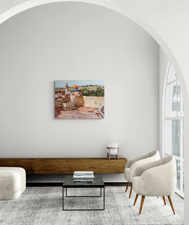 Original Impressionism Religion Painting by Anastasiia Valiulina