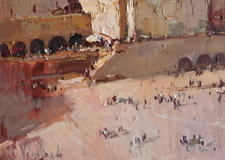 Original Impressionism Religion Painting by Anastasiia Valiulina