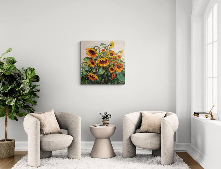 Original Impressionism Floral Painting by Anastasiia Valiulina