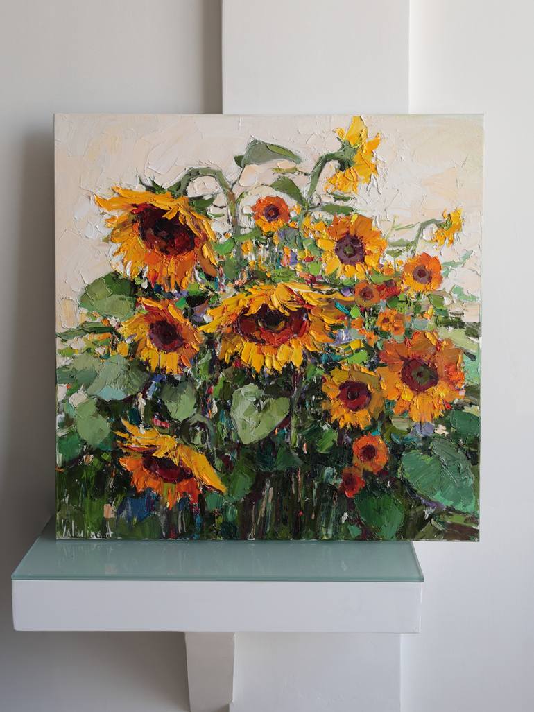 Original Impressionism Floral Painting by Anastasiia Valiulina