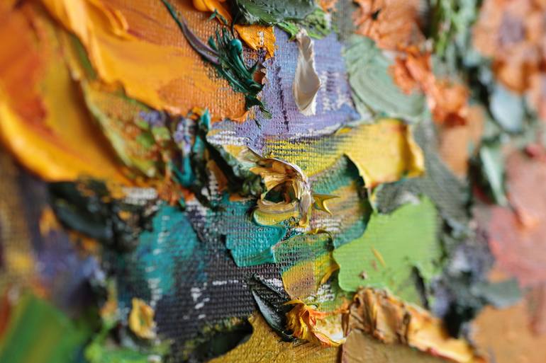 Original Impressionism Floral Painting by Anastasiia Valiulina