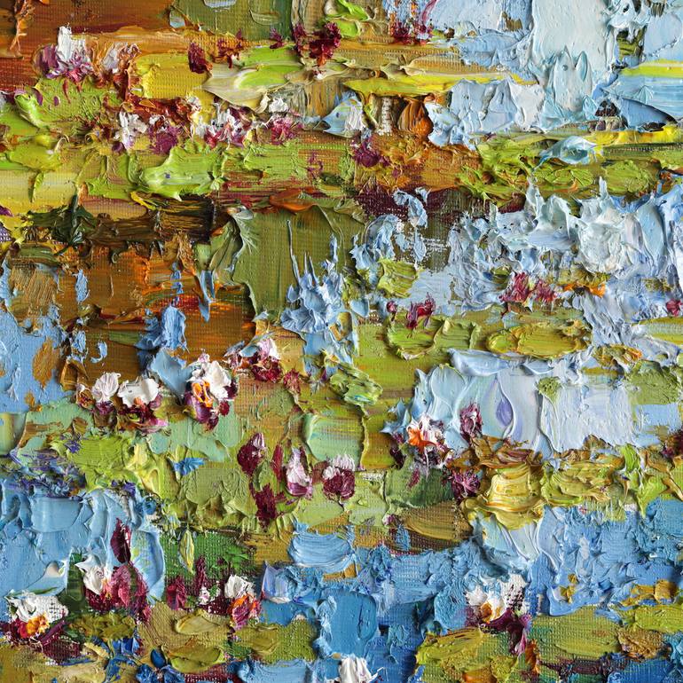 Original Impressionism Nature Painting by Anastasiia Valiulina