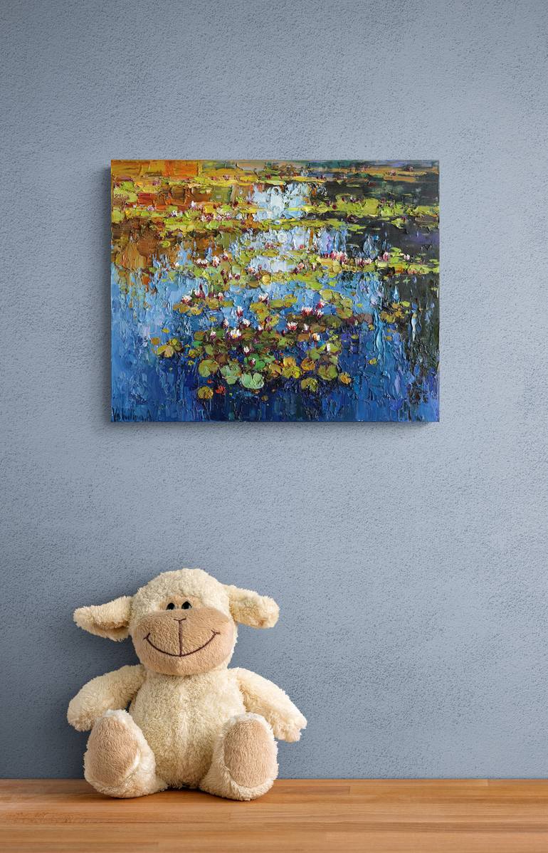 Original Impressionism Nature Painting by Anastasiia Valiulina