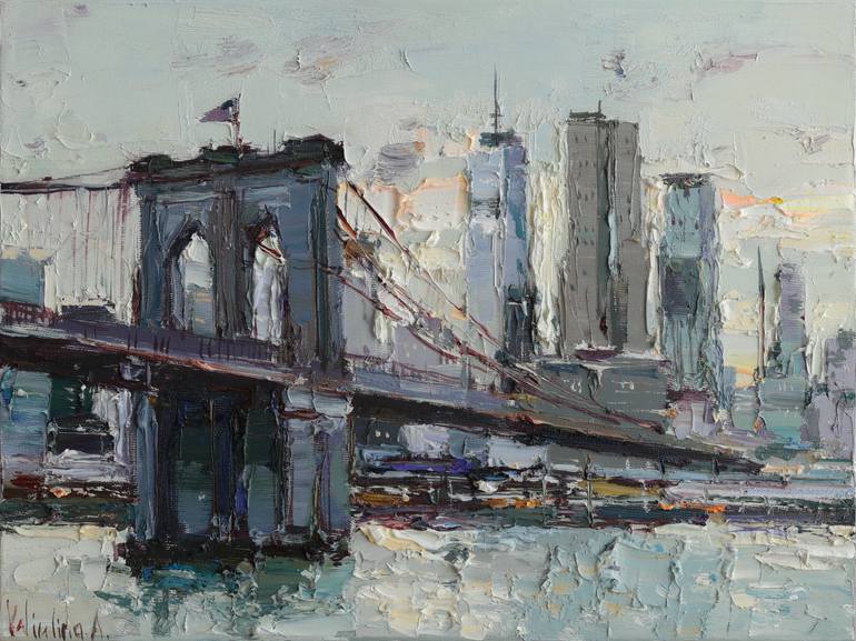 Original Impressionism Architecture Paintings by Anastasiia Valiulina