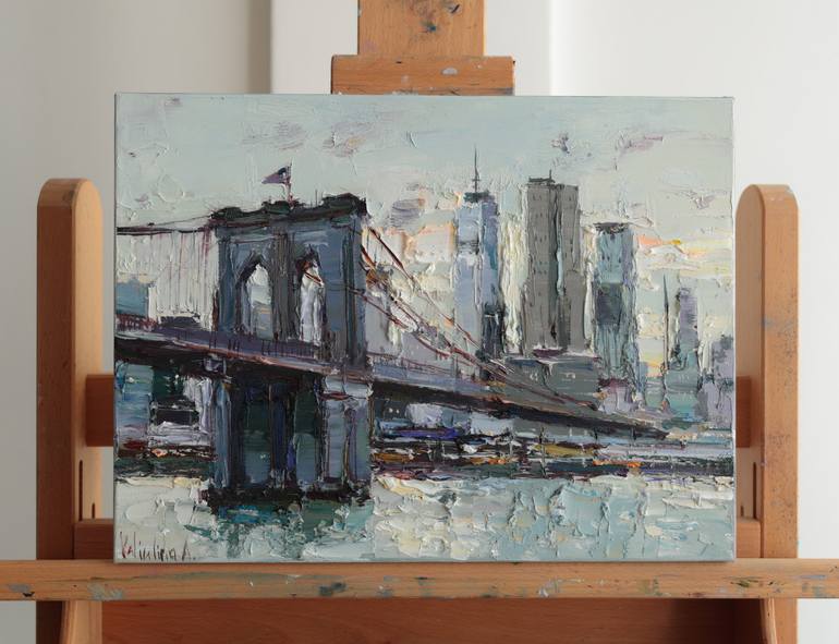Original Impressionism Architecture Painting by Anastasiia Valiulina