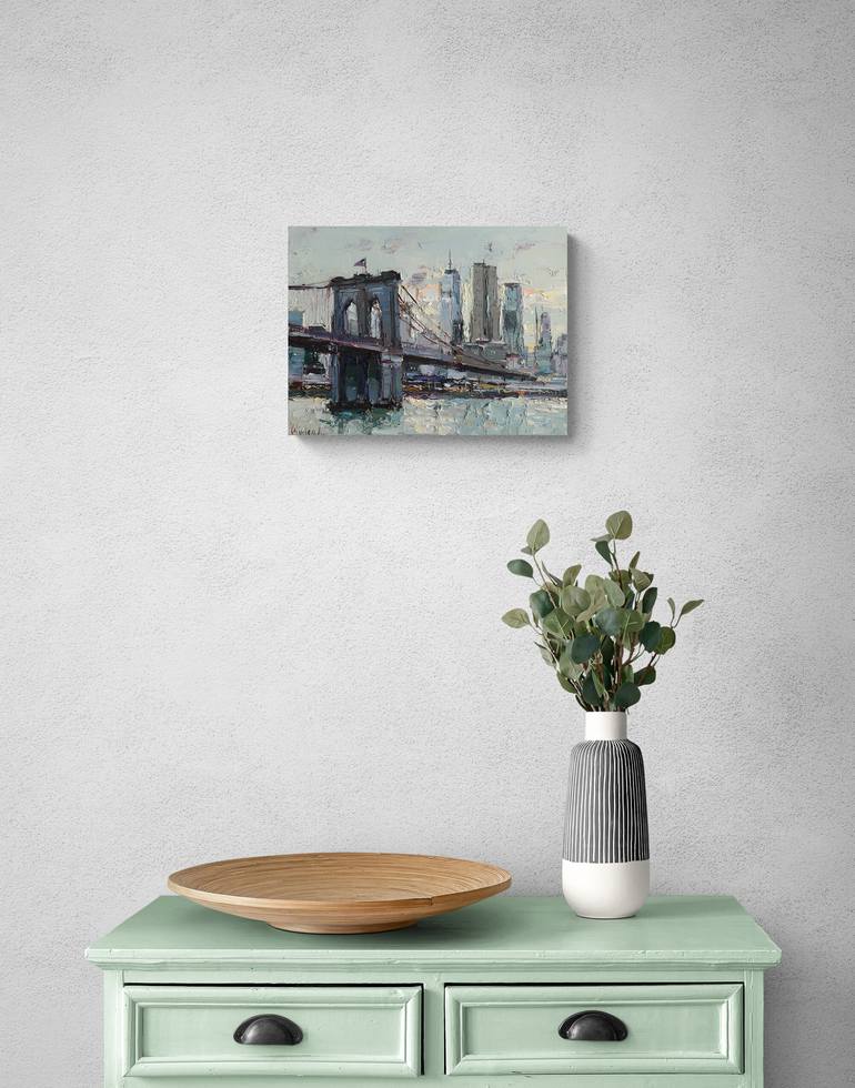Original Impressionism Architecture Painting by Anastasiia Valiulina