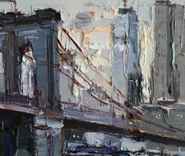 Original Impressionism Architecture Painting by Anastasiia Valiulina