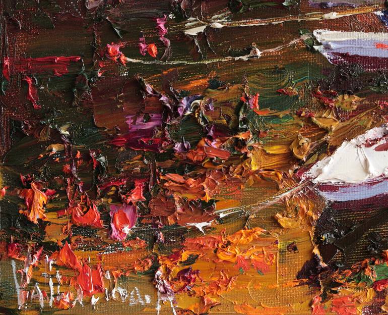Original Impressionism Landscape Painting by Anastasiia Valiulina