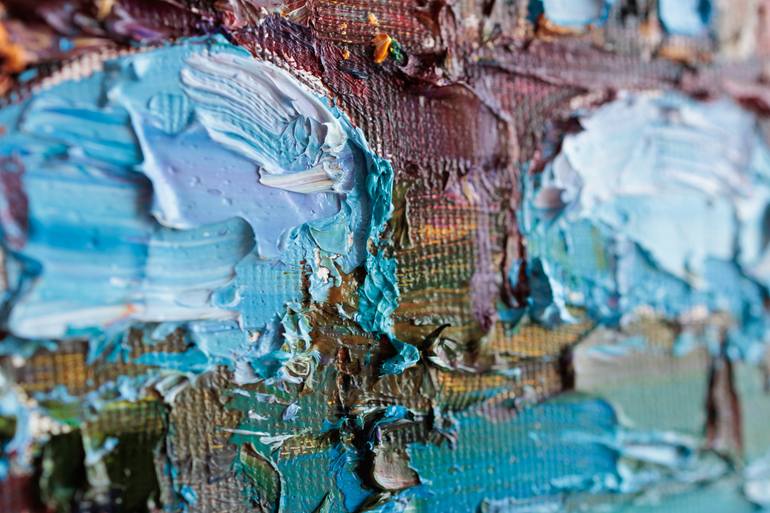 Original Impressionism Cities Painting by Anastasiia Valiulina