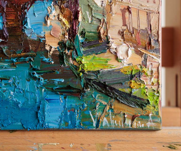 Original Impressionism Cities Painting by Anastasiia Valiulina