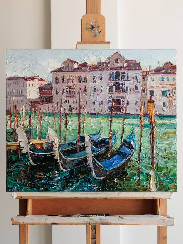 Original Impressionism Travel Painting by Anastasiia Valiulina