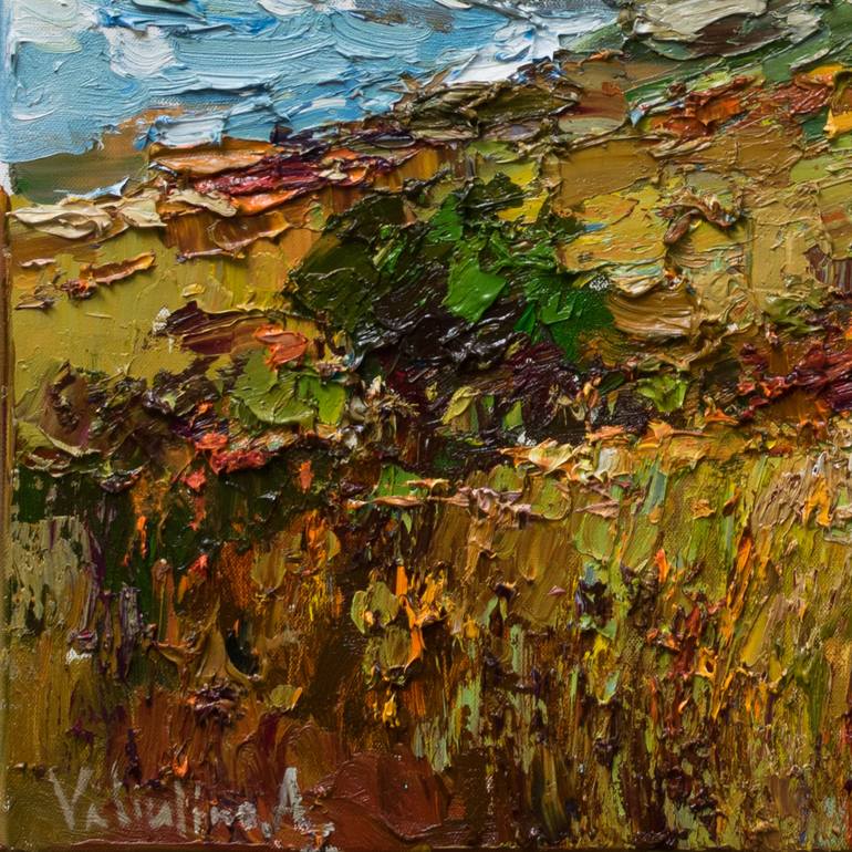 Original Impressionism Landscape Painting by Anastasiia Valiulina