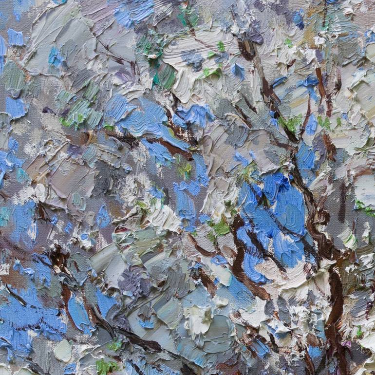 Original Impressionism Tree Painting by Anastasiia Valiulina