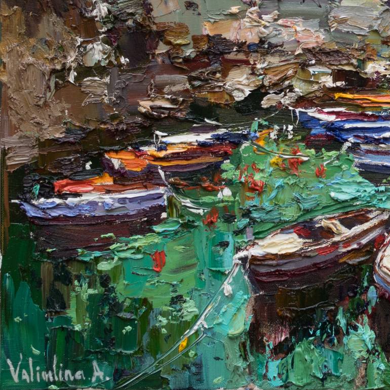 Original Impressionism Landscape Painting by Anastasiia Valiulina