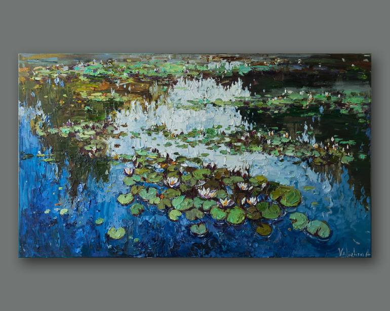 Original Impressionism Landscape Painting by Anastasiia Valiulina