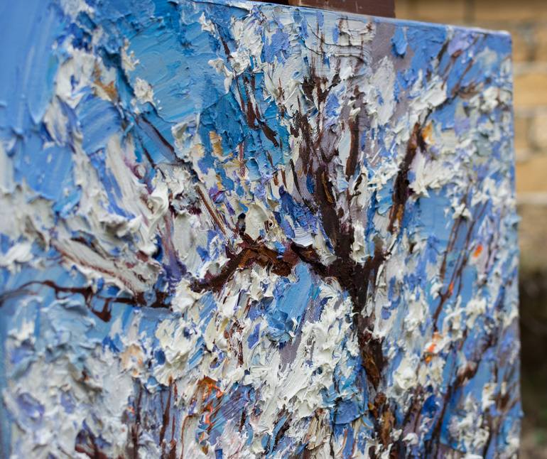 Original Impressionism Tree Painting by Anastasiia Valiulina