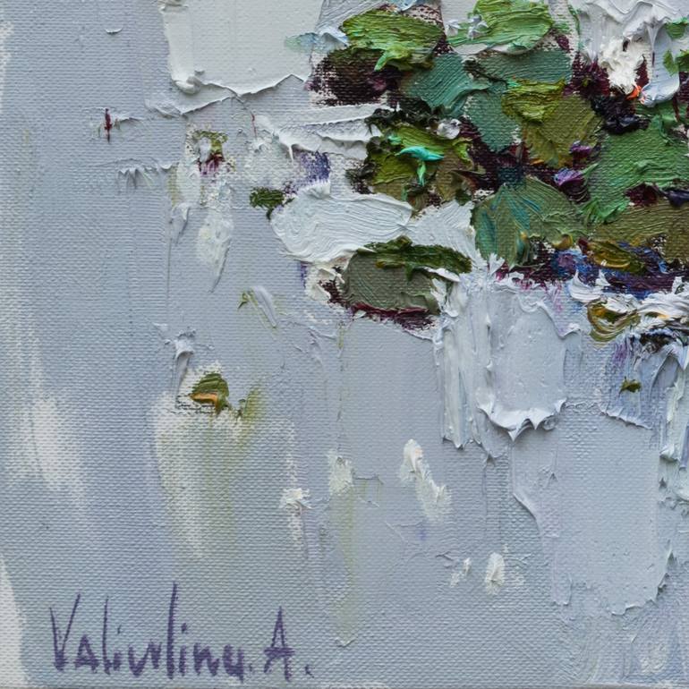 Original Impressionism Floral Painting by Anastasiia Valiulina