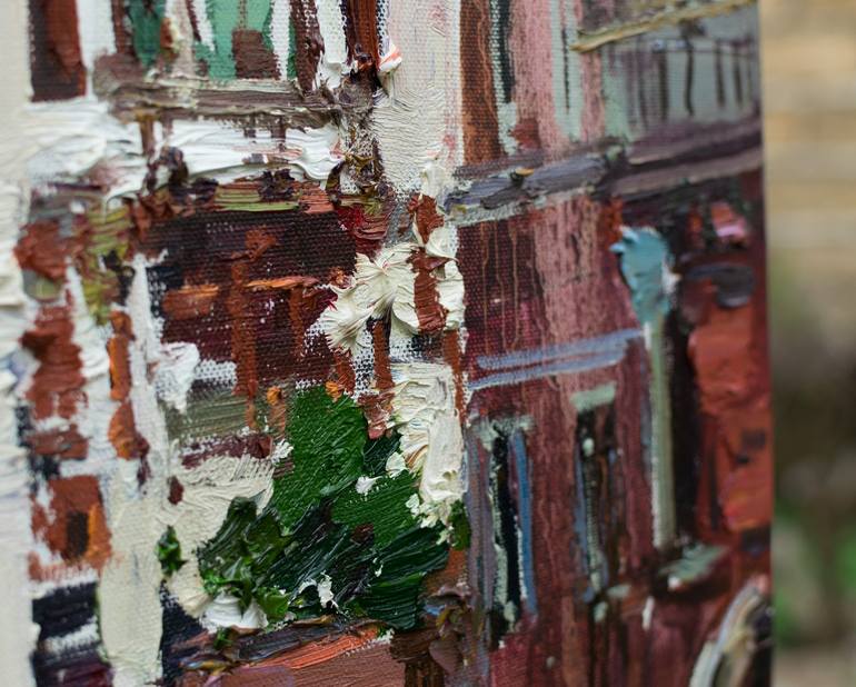 Original Impressionism Cities Painting by Anastasiia Valiulina