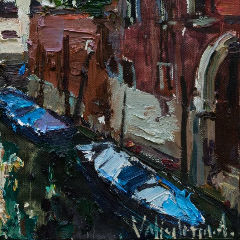 Original Impressionism Cities Painting by Anastasiia Valiulina