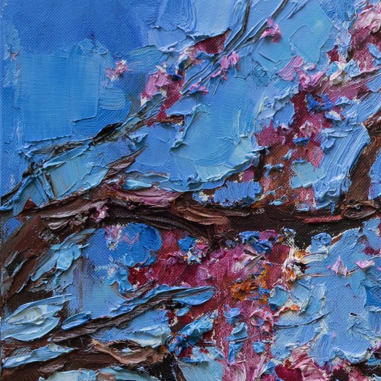 Original Impressionism Tree Painting by Anastasiia Valiulina